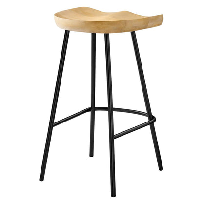 Concord Backless Wood Counter Stools Set of 2