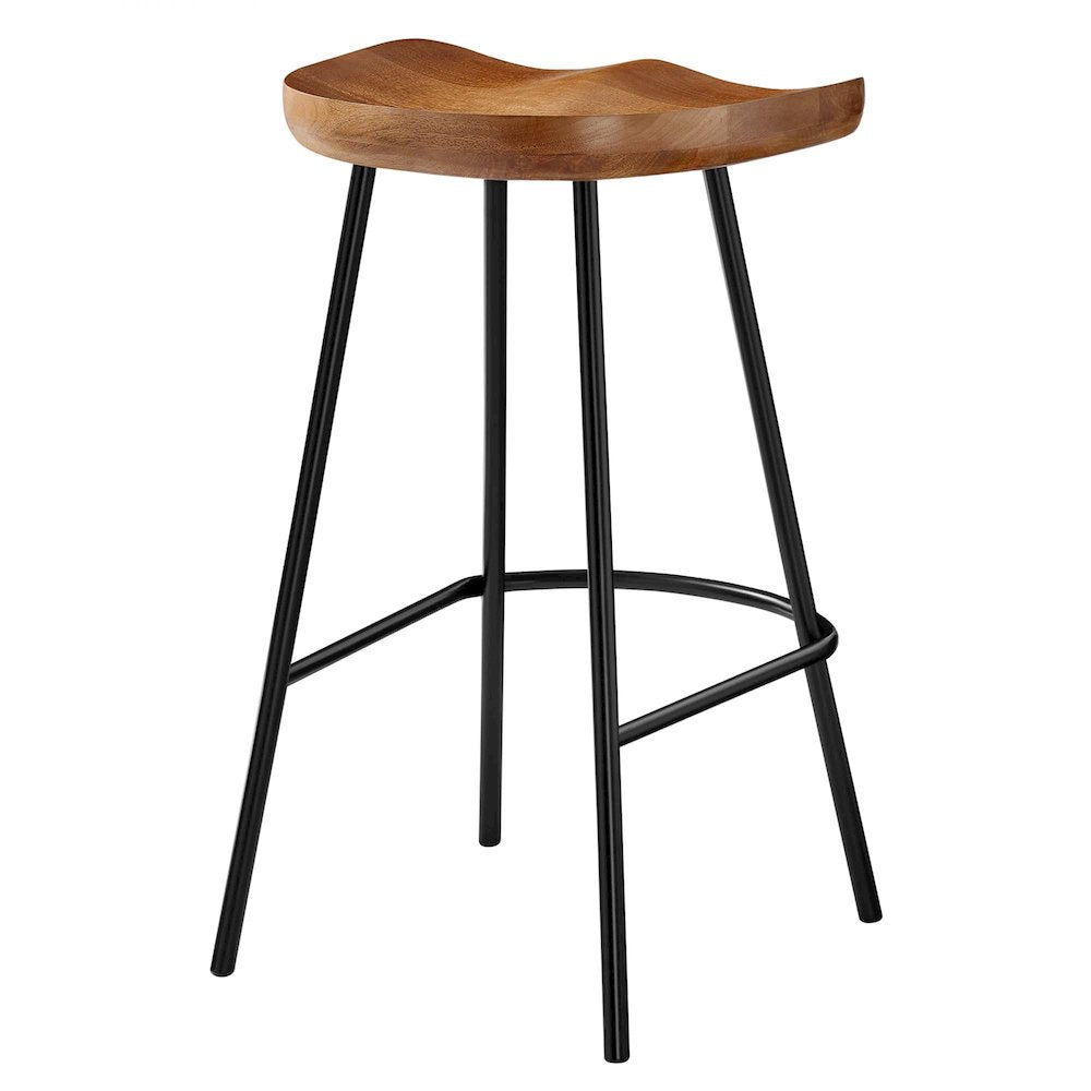 Concord Backless Wood Counter Stools Set of 2