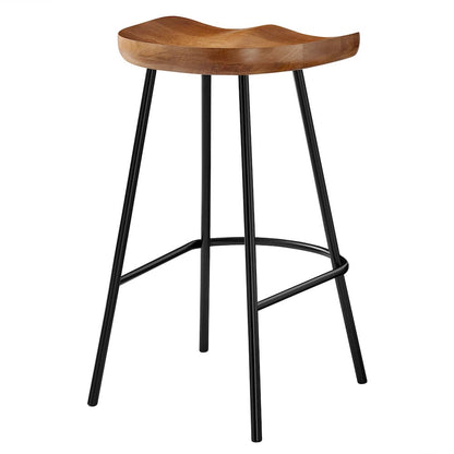 Concord Backless Wood Counter Stools Set of 2