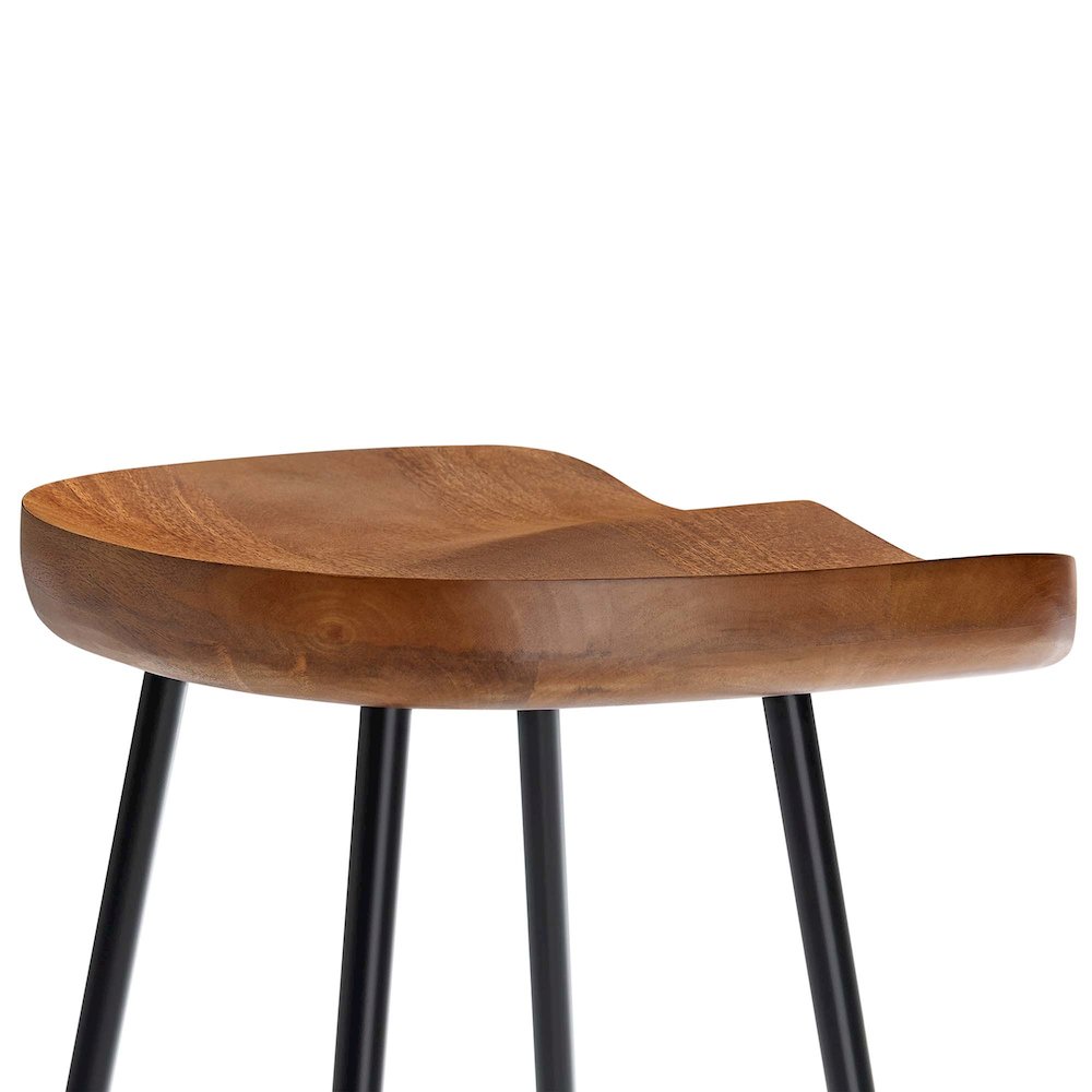 Concord Backless Wood Counter Stools Set of 2