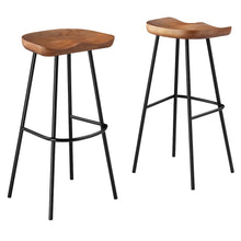 Concord Backless Wood Bar Stools Set of 2