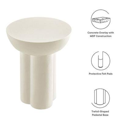 Caspian Round Concrete Side Table