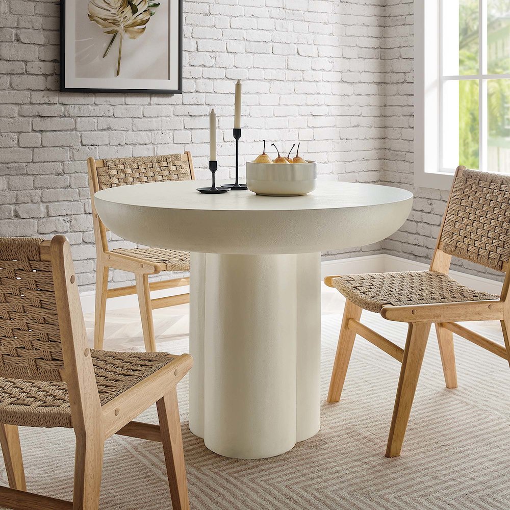 Caspian 40" Round Concrete Dining Table