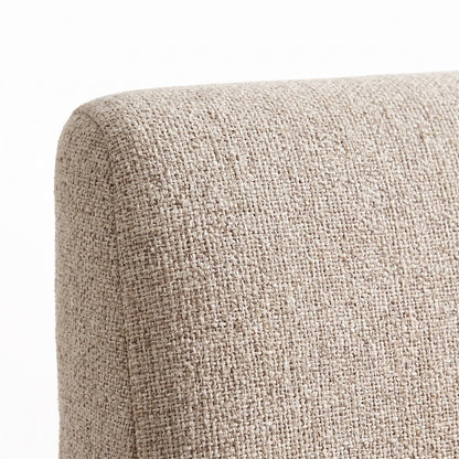FurniFact Chenille Upholstered Accent Chair with Cushion, Khaki