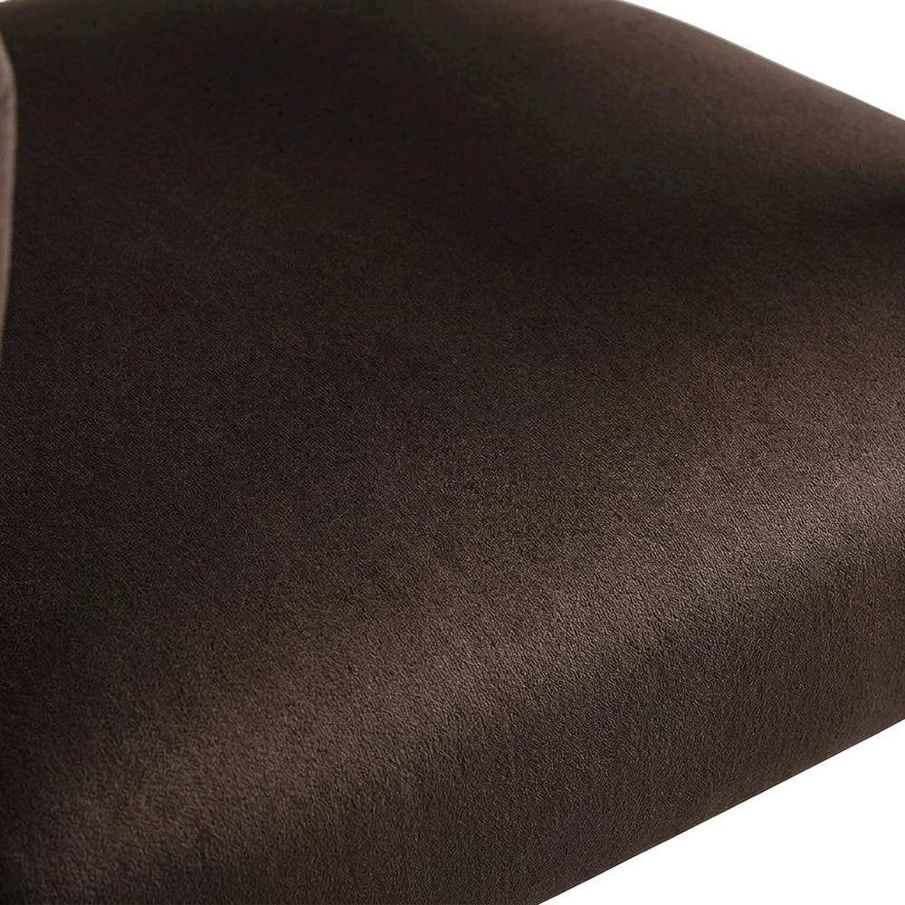 Performance Velvet Barrel Dining Chairs, Chocolate Brown Deep Brown, Set of 2