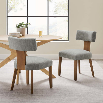 Nalani Fabric Upholstered Dining Chairs Set of 2