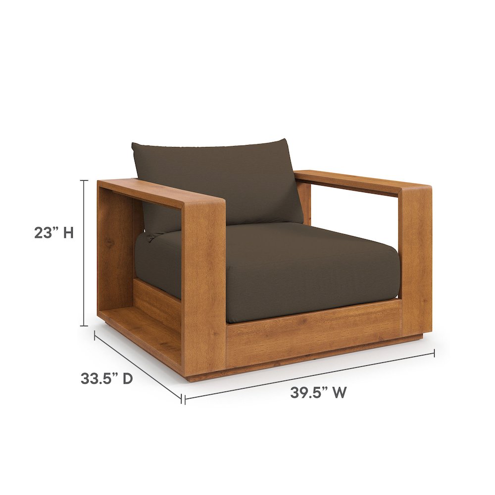 Tahoe 3-Piece Outdoor Patio Acacia Wood Furniture Set