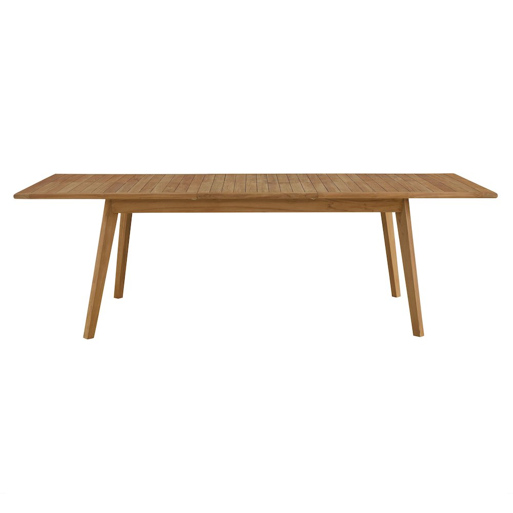 Vienna Outdoor Patio Teak Wood Extendable Dining Table