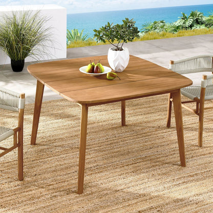 Vienna 46" Square Outdoor Patio Teak Wood Dining Table