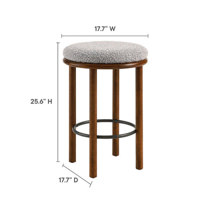 Fable Boucle Fabric Counter Stools Set of 2