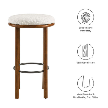 Fable Boucle Fabric Bar Stools Set of 2