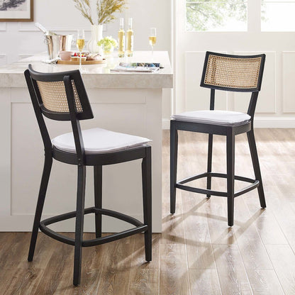 Caledonia Wood Counter Stools Set of 2