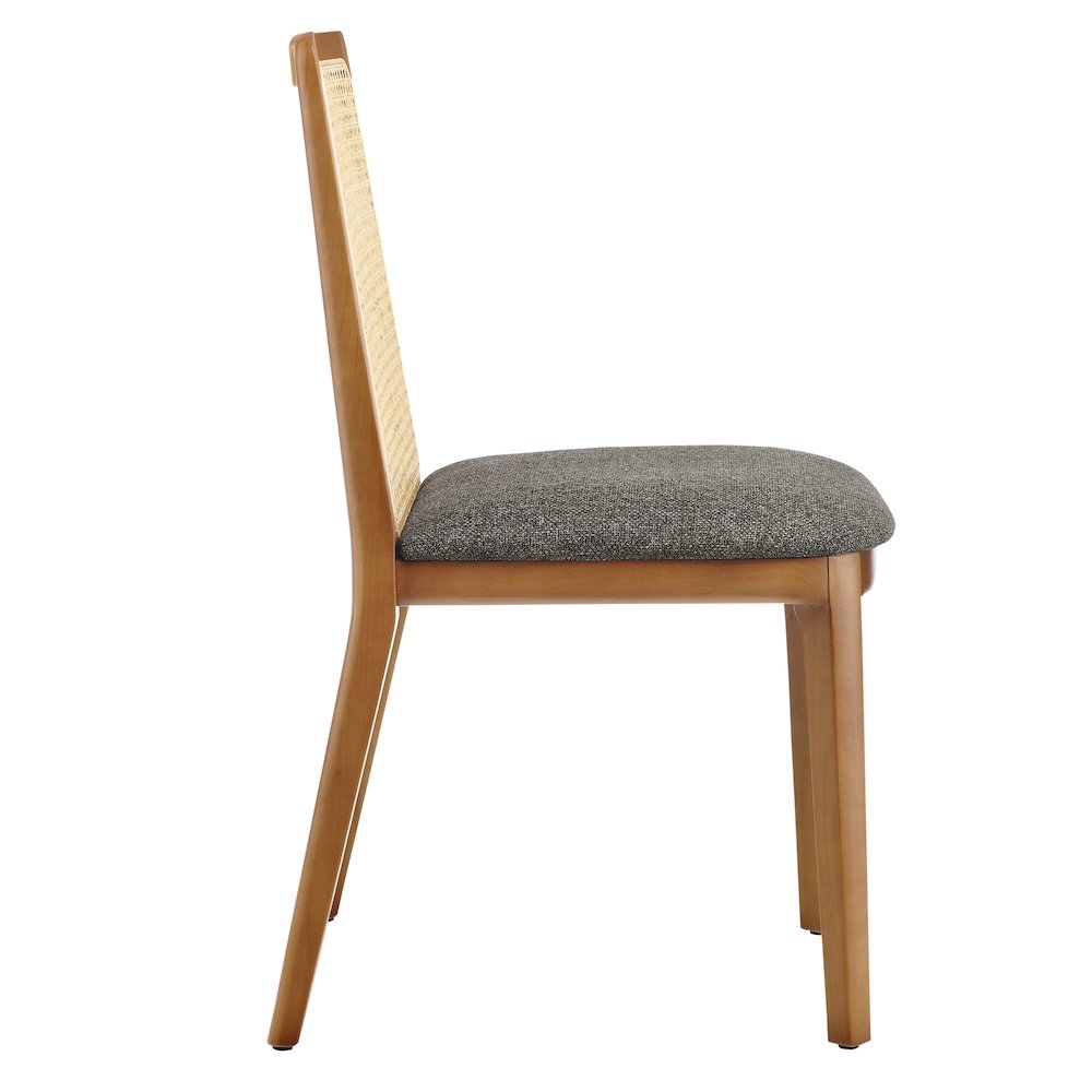 Monarch Wood and Rattan Dining Side Chair