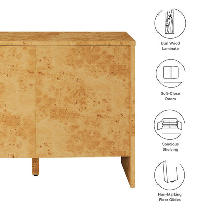 Hudson 40" Burl Wood Sideboard