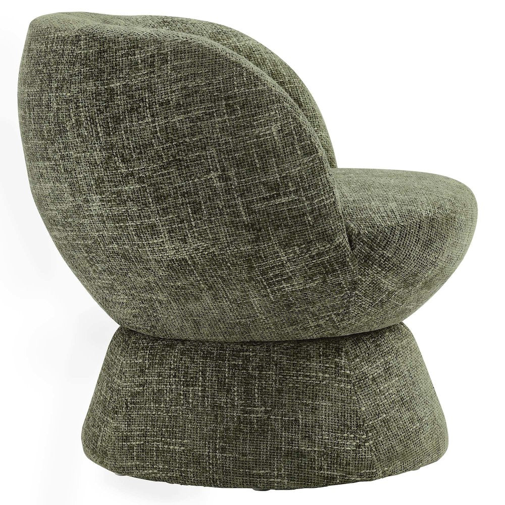 Vesta Chenille Fabric Upholstered Swivel Chair