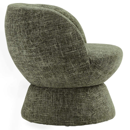 Vesta Chenille Fabric Upholstered Swivel Chair