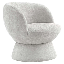 Vesta Chenille Fabric Upholstered Swivel Chair