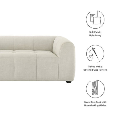 Liana Upholstered Fabric Loveseat