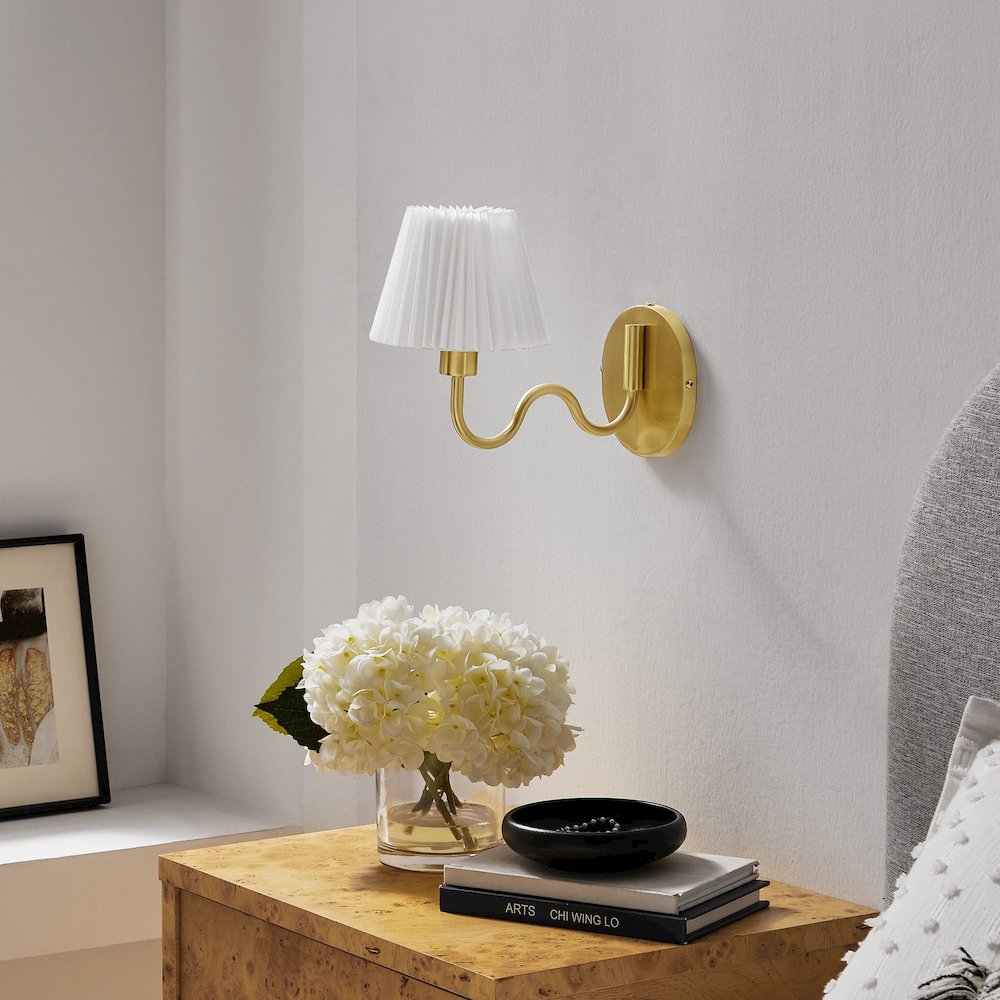 Wave Squiggle Arm Wall Sconce