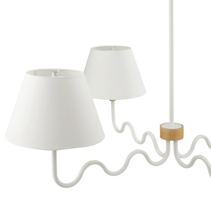 Sunlit Squiggle 4-Arm Pendant Light