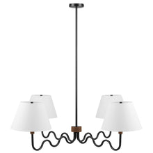 Sunlit Squiggle 4-Arm Pendant Light