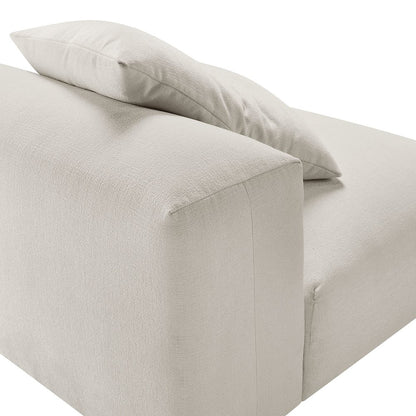 Solace Modular Upholstered Fabric Armless Chair