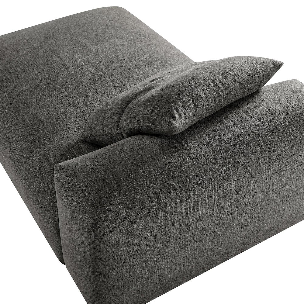 Solace Modular Upholstered Fabric Armless Chaise Lounge