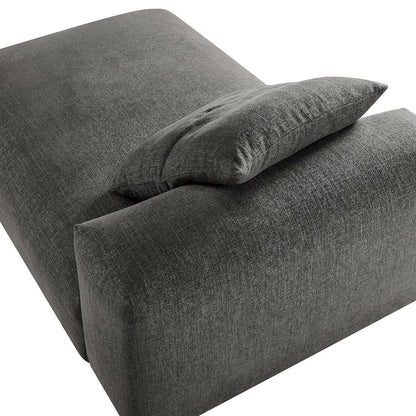 Solace Modular Upholstered Fabric Armless Chaise Lounge