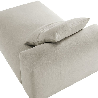Solace Modular Upholstered Fabric Armless Chaise Lounge