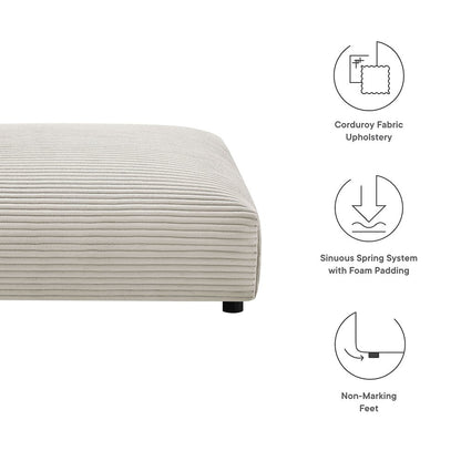 Solace Modular Corduroy Upholstered Ottoman
