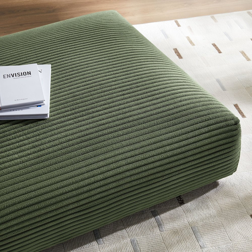 Solace Modular Corduroy Upholstered Ottoman