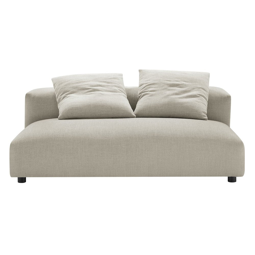 Solace Modular Upholstered Fabric Armless Loveseat