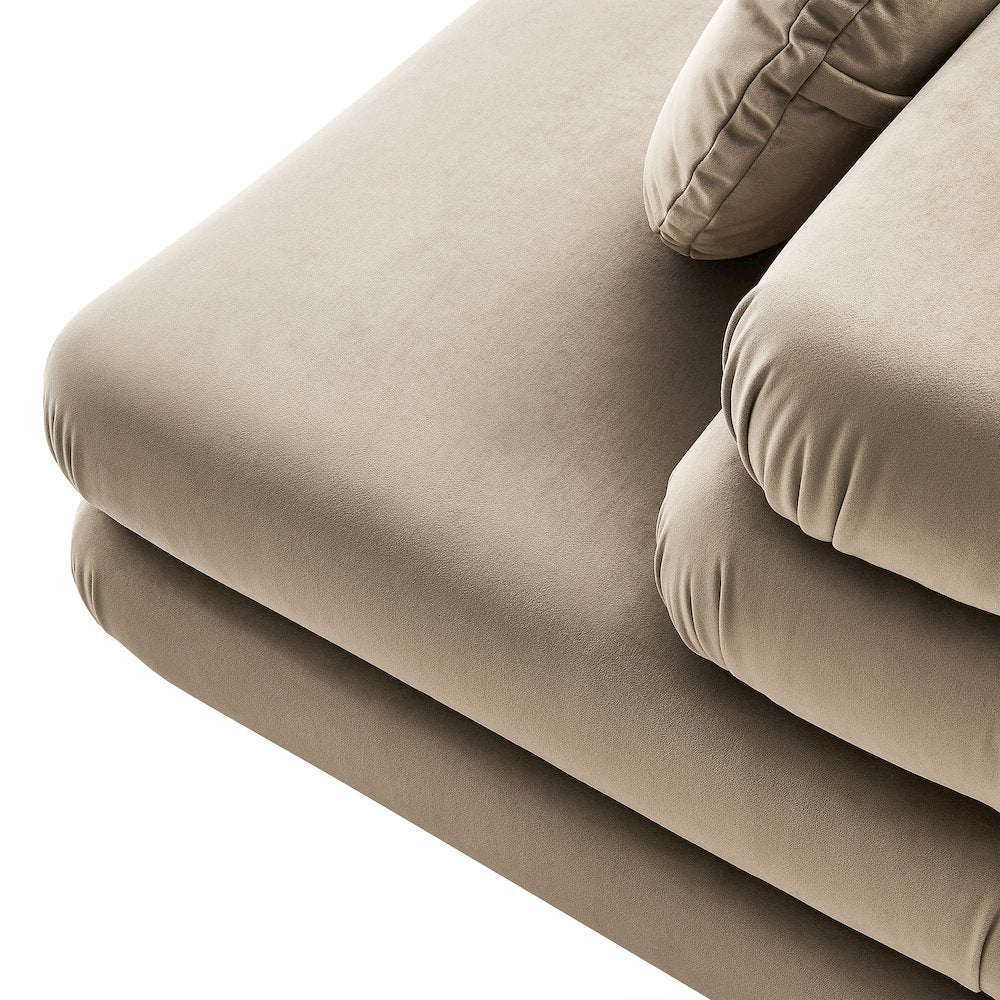 Jubilee Modular Performance Velvet Armless Chair