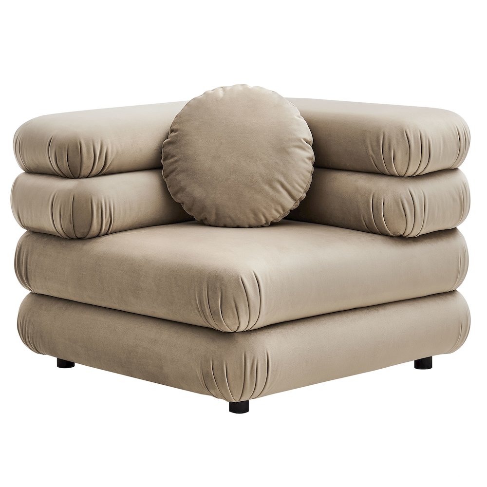 Jubilee 3-Piece Modular Performance Velvet Sectional Sofa