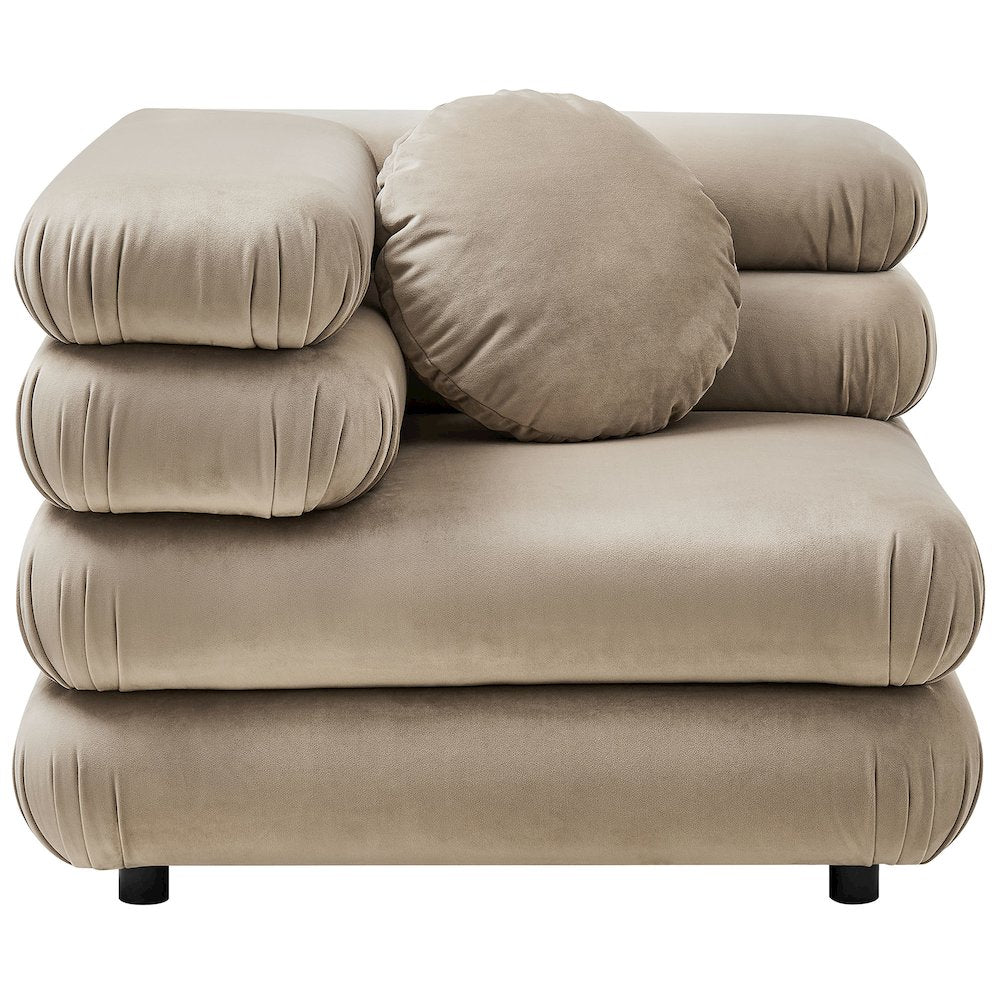 Jubilee 3-Piece Modular Performance Velvet Sectional Sofa
