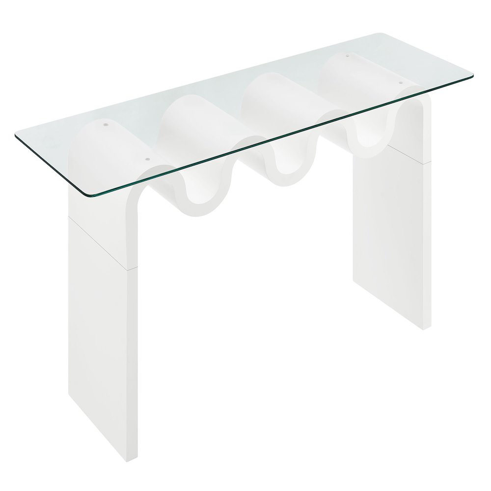 Ondine Glass Top 50" Console Table