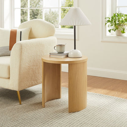 Aspect Round Wood End Table