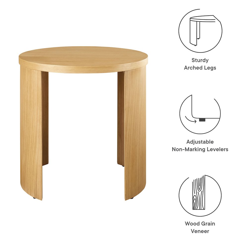 Aspect Round Wood End Table