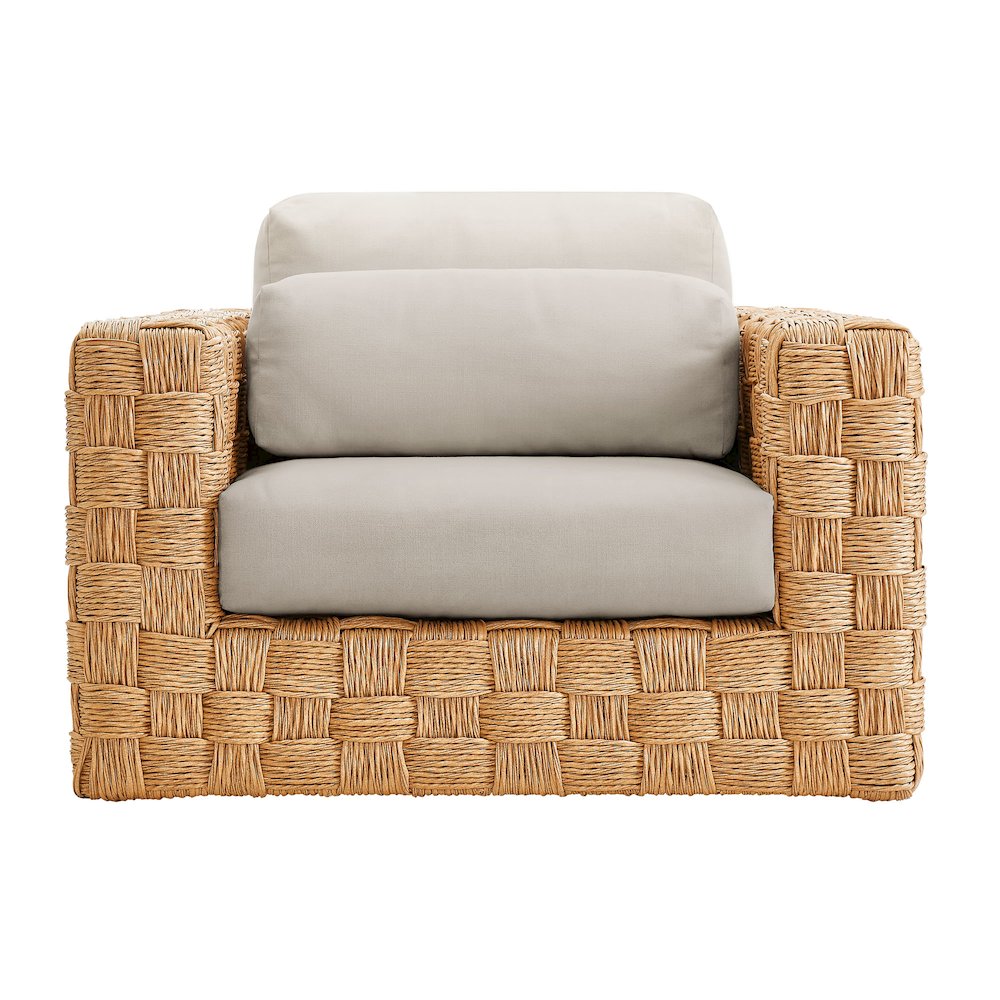 Thames Outdoor Patio Wicker Outdoor Patio Rattan Armchair