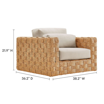 Thames Outdoor Patio Wicker Outdoor Patio Rattan Armchair