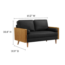 Kellan Vegan Leather Loveseat