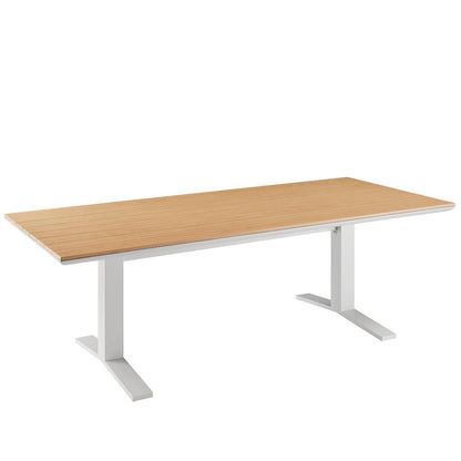 Gavelston 91" Outdoor Patio Aluminum Dining Table