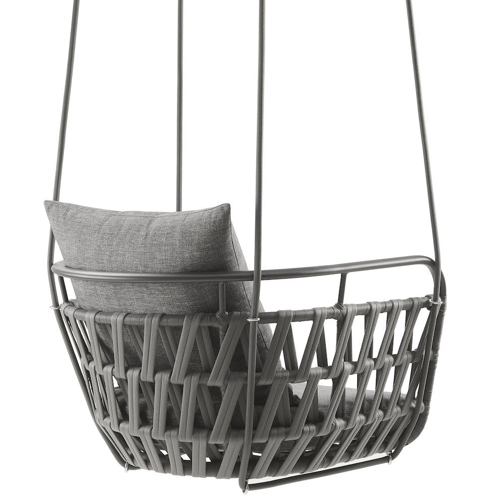 Kaliah Outdoor Patio Aluminum Swing Chair