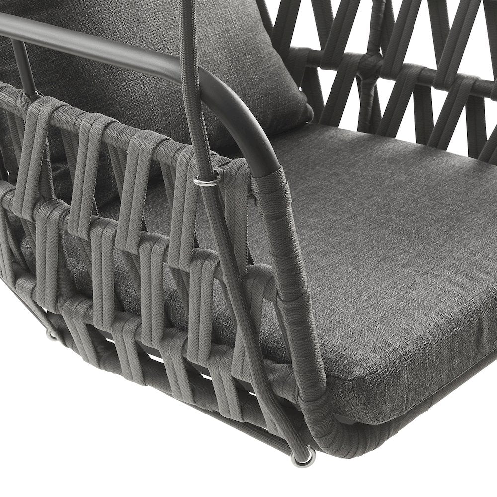 Kaliah Outdoor Patio Aluminum Swing Chair