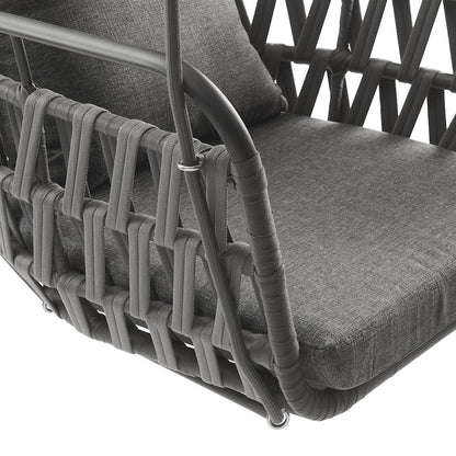 Kaliah Outdoor Patio Aluminum Swing Chair