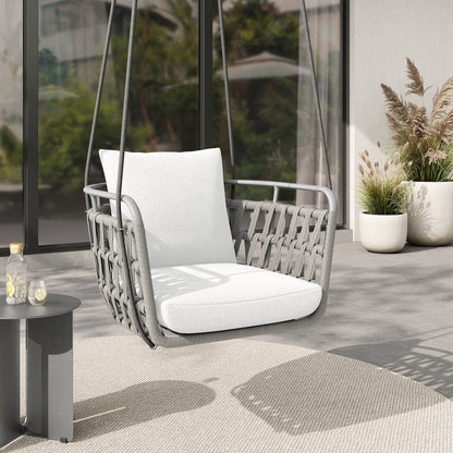 Kaliah Outdoor Patio Aluminum Swing Chair