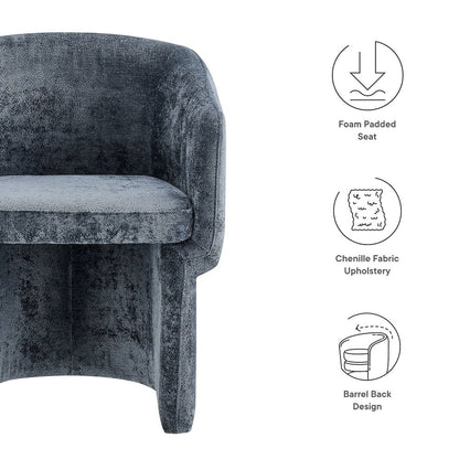 Verity Chenille Dining Armchair