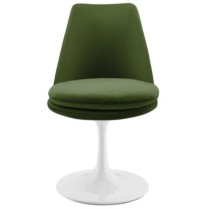 Lippa Swivel Dining Performance Velvet Side Chair
