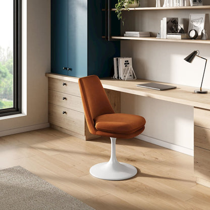 Lippa Swivel Dining Performance Velvet Side Chair