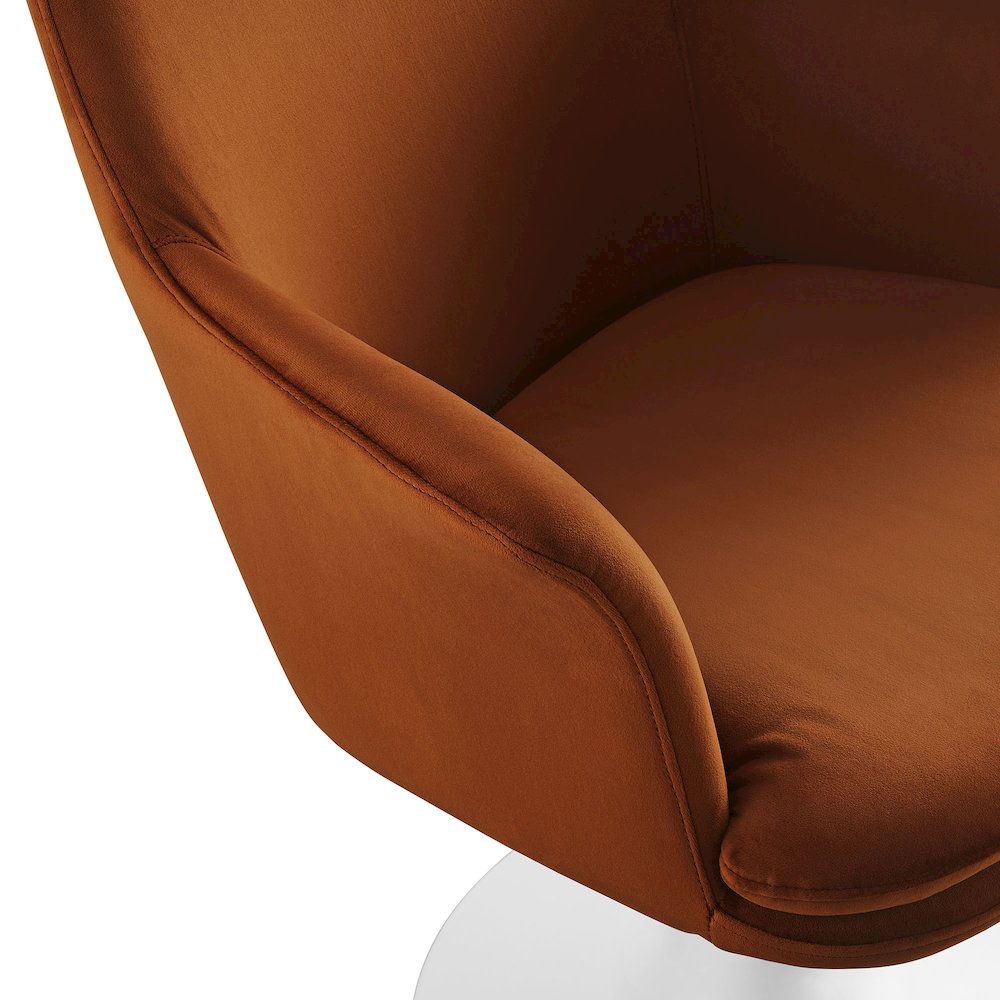 Lippa Swivel Dining Performance Velvet Armchair